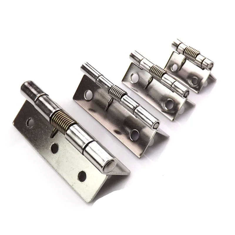 

4pc/lot stainless steel 304 Butt spring hinge automatic closing Loaded Butt Jewellery Box Mini Furniture Hardware