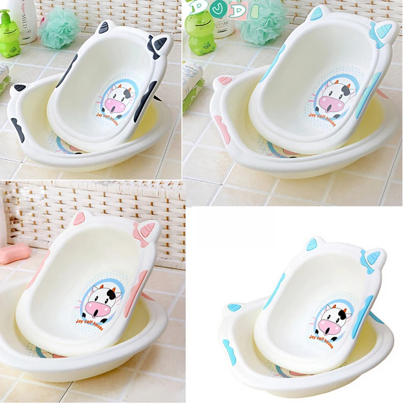 Good selling Mini small size baby basin fashional cute cow plastic