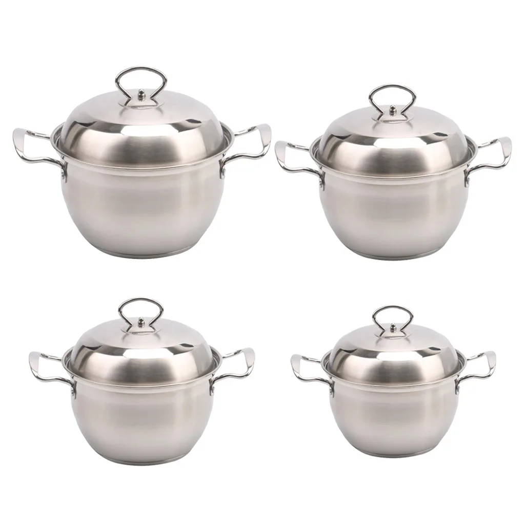 Nonstick Stock Pot Milk Soup Pan Stockpot Saucepan Butter Warmer Lightweight Dishwasher Safe Healthy Coating Stainless Steel