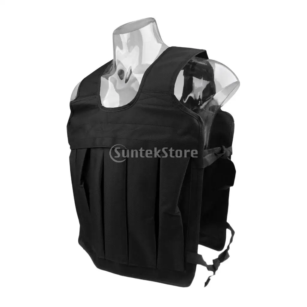 35kg Max Loading Oxford Weighted Vest Comfortable Jacket Running Fitness Strength Training Sand Waistcoat