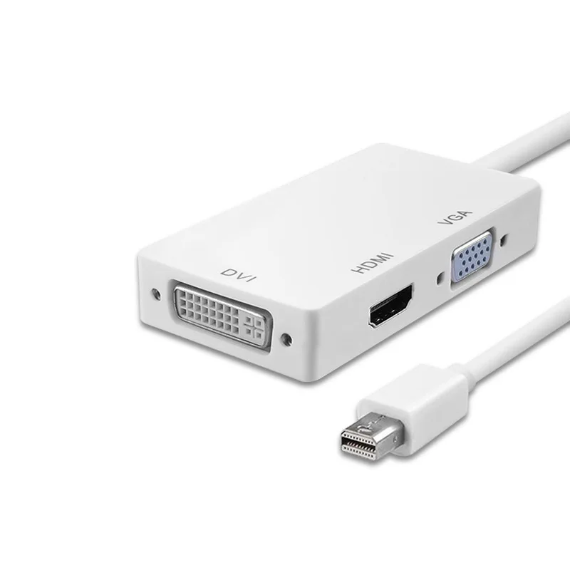 Кабель Thunderbolt Mini Dp к Hdmi Vga Dvi тройной в одном адаптер штекер гнезду 3 1 Displayport HDMI/VEGA/DVI|