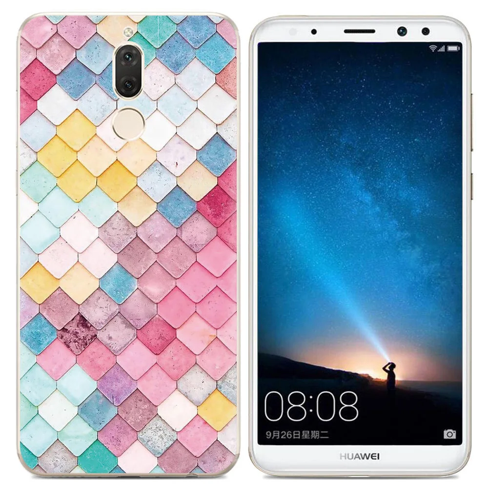 N-KHW1928B_1_JONSNOW Case for Huawei Mate 10 Lite 5.9 inch Printing Soft TPU Phone Back Protective Cover for Huawei Mate 10 Lite