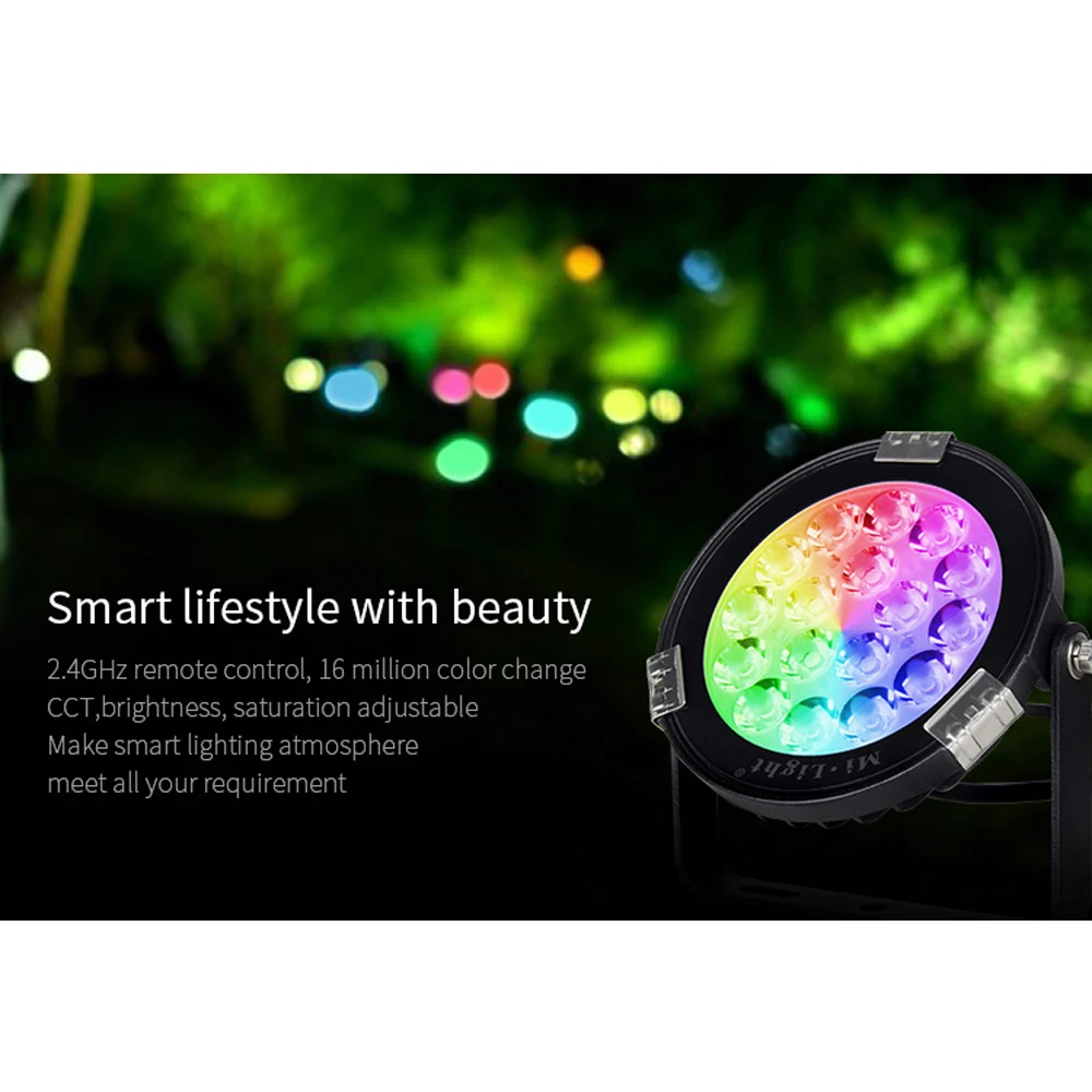 Mi светильник Водонепроницаемый открытый светодиодный садовый rgb cct 9W