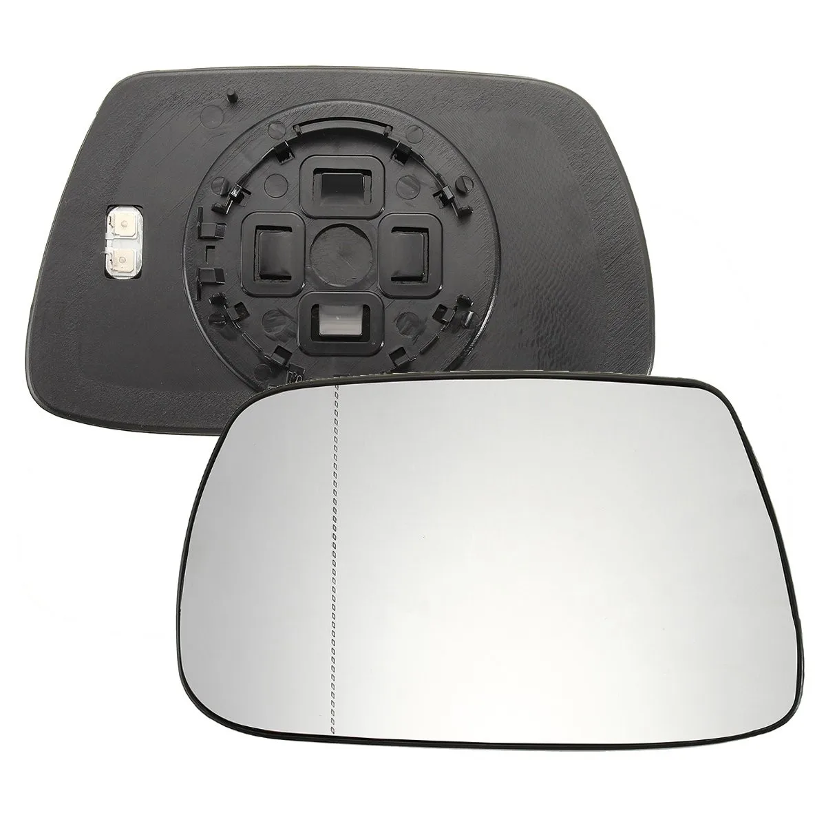 Left Driver Side Heated Wing Door Mirror Glass 2PIN Clear For Jeep