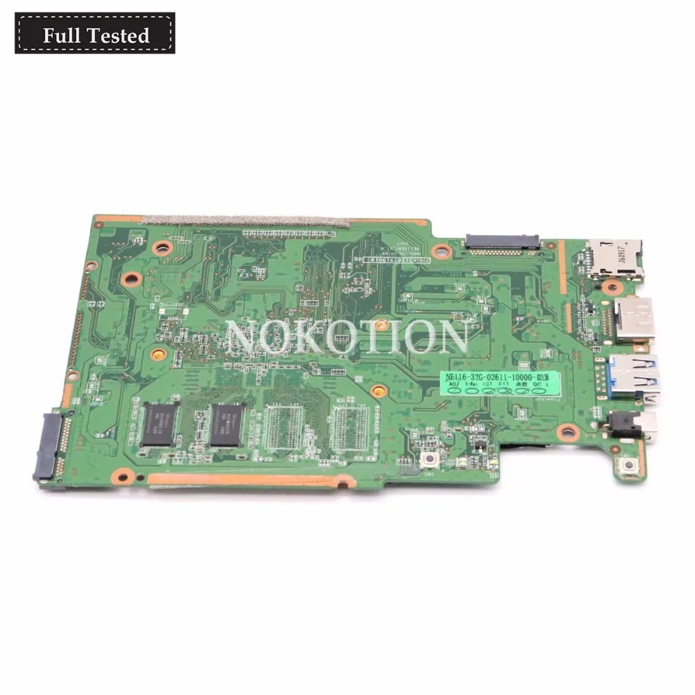  NOKOTION Main board For Lenovo Ideapad 110-11IBR 110S-11IBR Laptop Motherboard 5B20M53679 32GB SSD 