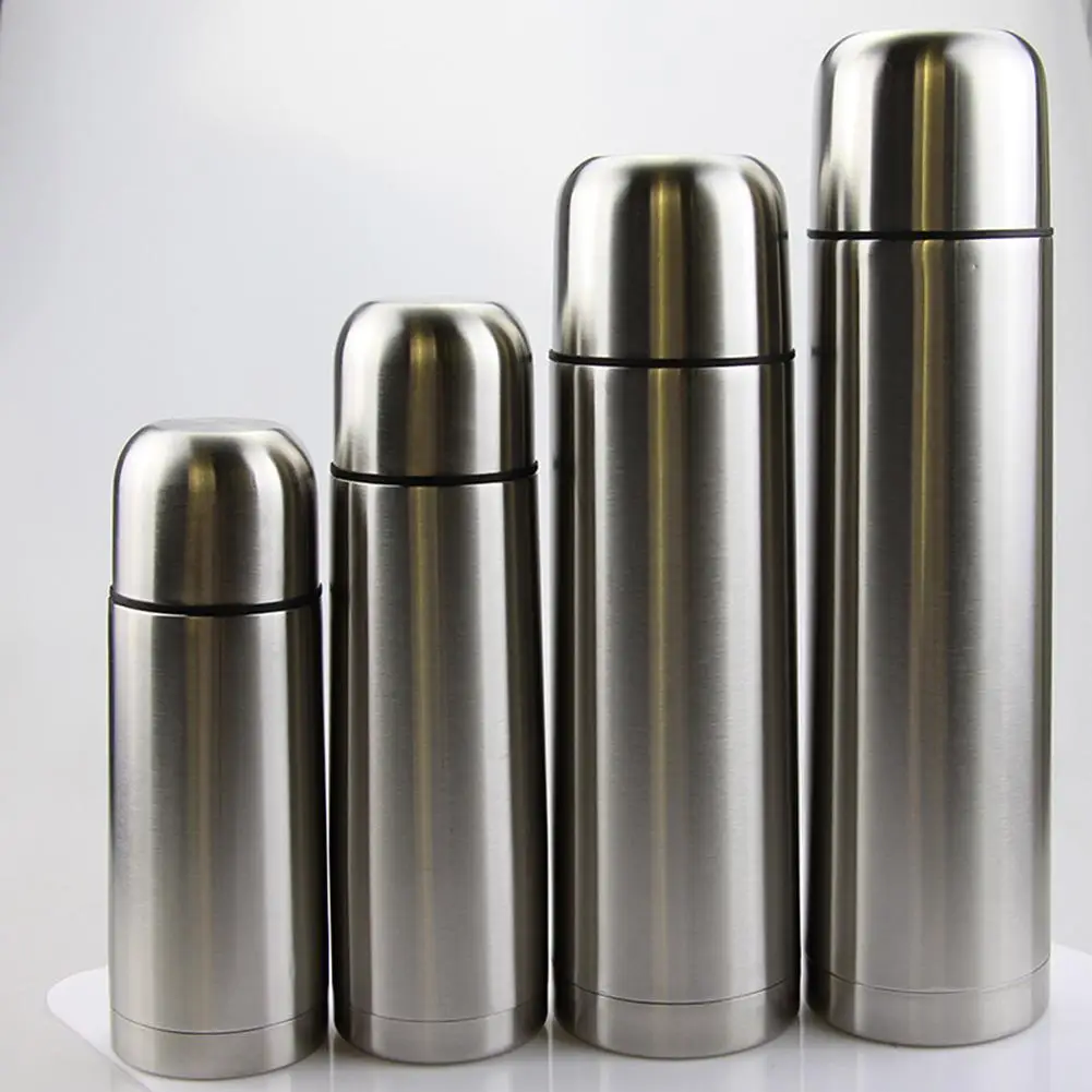 

350/500/750/1000ml 1 Pc Quality Portable Stainless Steel Dual-layer Coffee Bottle Vacuum Flask Tea Water Cup Thermal Jug Mug