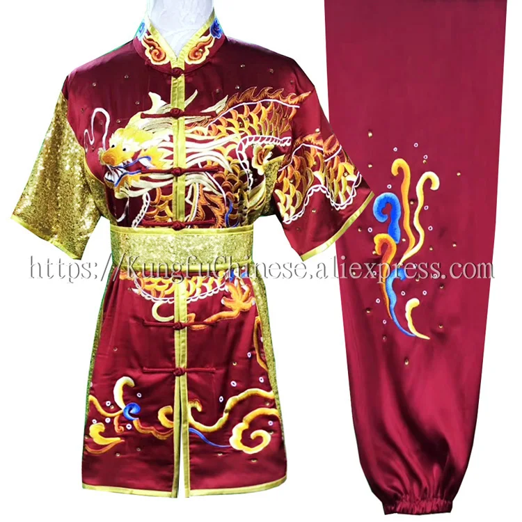 

NEW Chinese Kungfu uniform wushu clothes Martial arts garment Routine outfit taolu costume for women men girl boy kids adluts