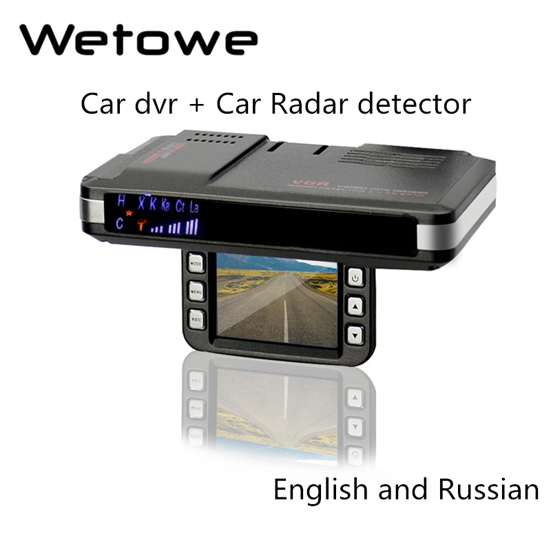 Автомобильный видеорегистратор WETOWE l3 2 в 1 радар детектор антирадар скорость
