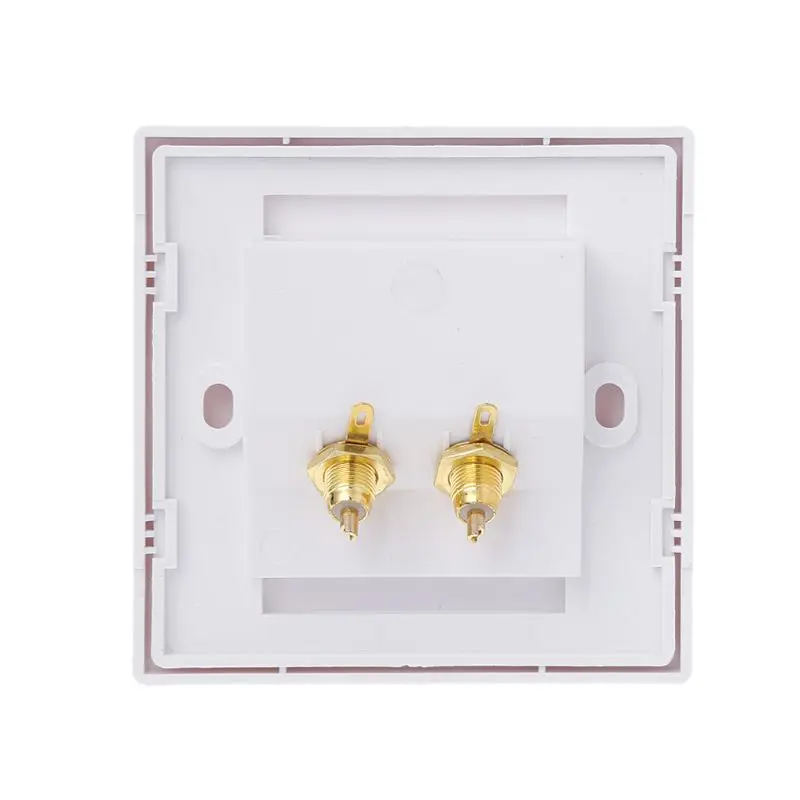 

RCA Wall Socket Audio Panel Speaker Junction Box Lotus Power Outlet-831F