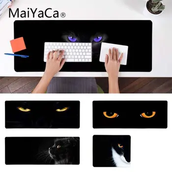

MaiYaCa Your Own Mats Black Cat Eye fnatic Beautiful Anime Mouse Mat Gamer Speed Mice Retail Small Rubber Mousepad