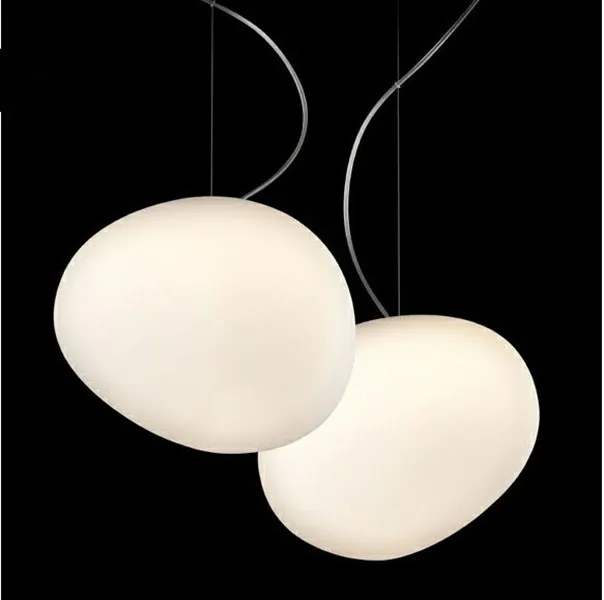 

Free shipping Irregular cobblestone simple modern glass chandelier Stone Restaurant Bar Cafe lighting