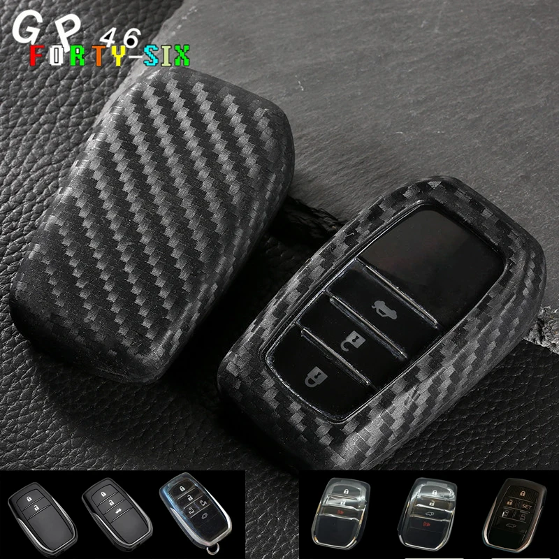 Buy GPFORTYSIX Carbon Fiber Car Key Case For Toyota CROWN PRIUS COROLLA