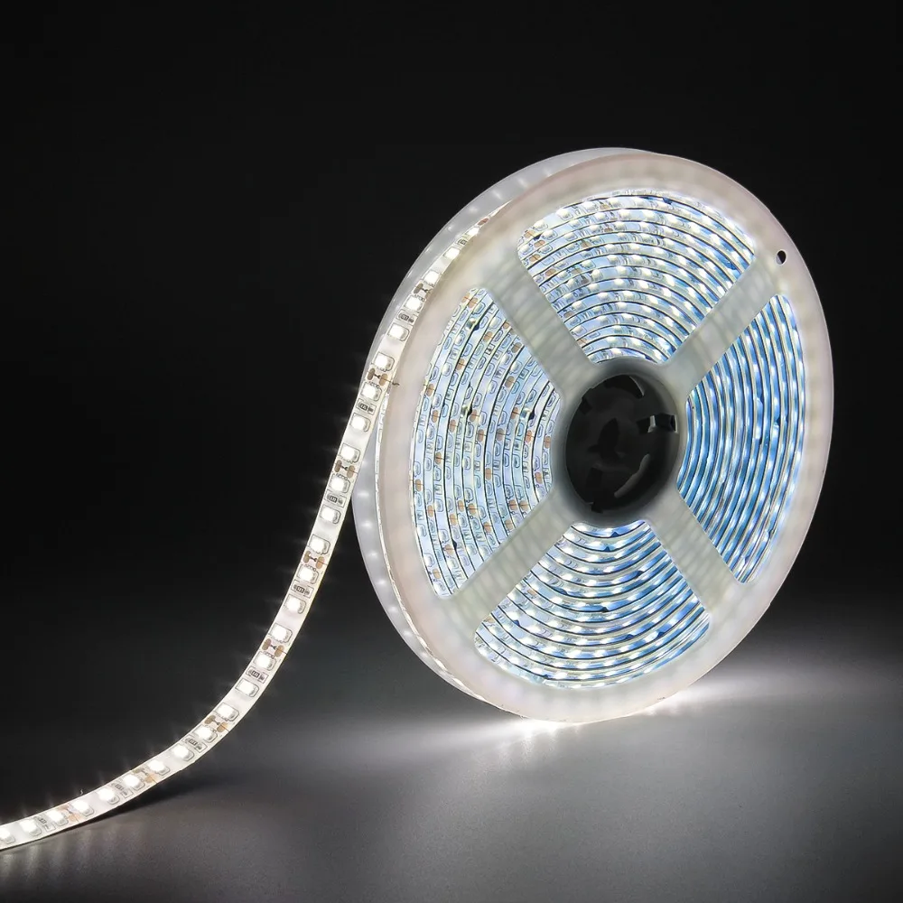 Естесственный Белый светодиодный лент 5 м SMD 2835 120 s/M AC/DC 12V Водонепроницаемый IP65