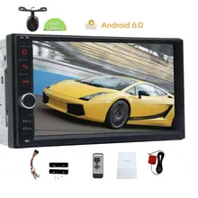 in Dash Android 6.0 2Din Capacitive Screen Car Stereo NO DVD Player GPS Navigation Wifi for Universal 2 din Cars Backup Camera