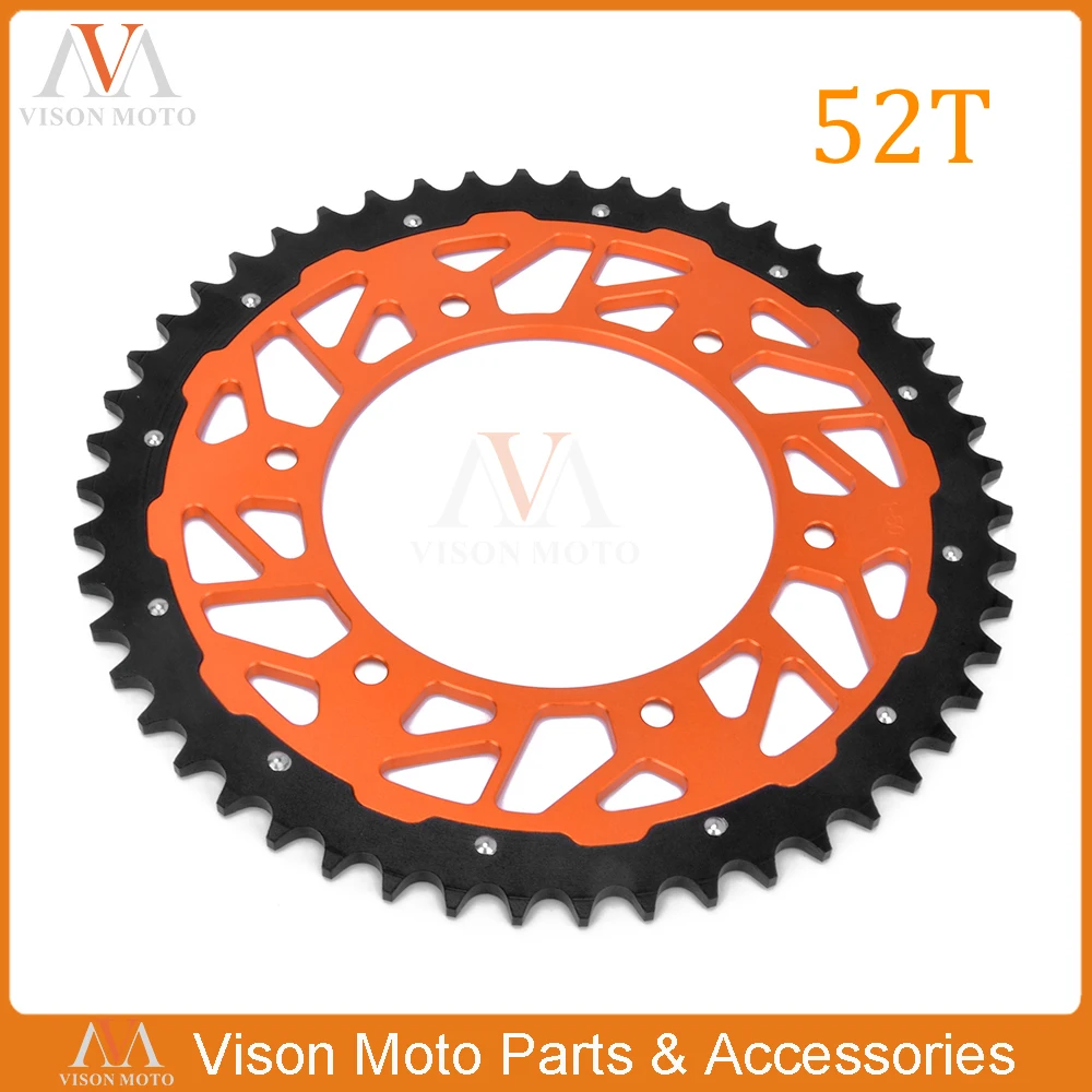 42 44 т 45 46T 47 т 48 49 50 т 52 Задняя звездочка для EXC125 EXE125 MXC125 SXS125 EXC200 EXC250 EXC250F EXCF250 SX - Цвет: 52T Orange
