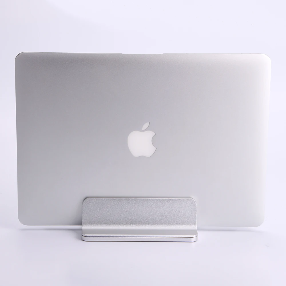 Bestjing Aluminum Alloy Vertical Laptop Stand Adjustable Notebook Desktop Holder Mount For Apple Macbook