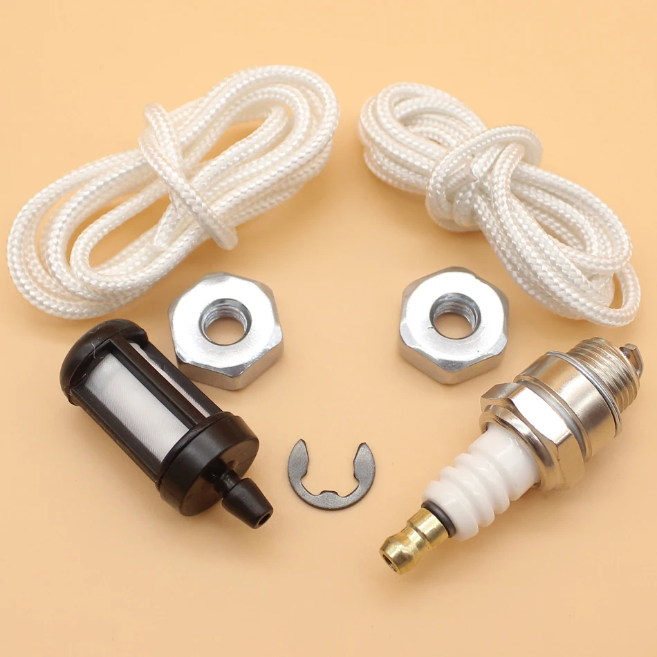 Chainsaw Starter Rope Bar Nuts Spark Plug Kit For STIHL MS170 MS171