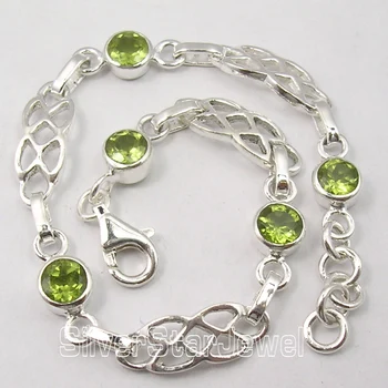 

Chanti International Unseen ROUND PERIDOT STYLISH Cast Bracelet 7 5/8" 8.4 Grams