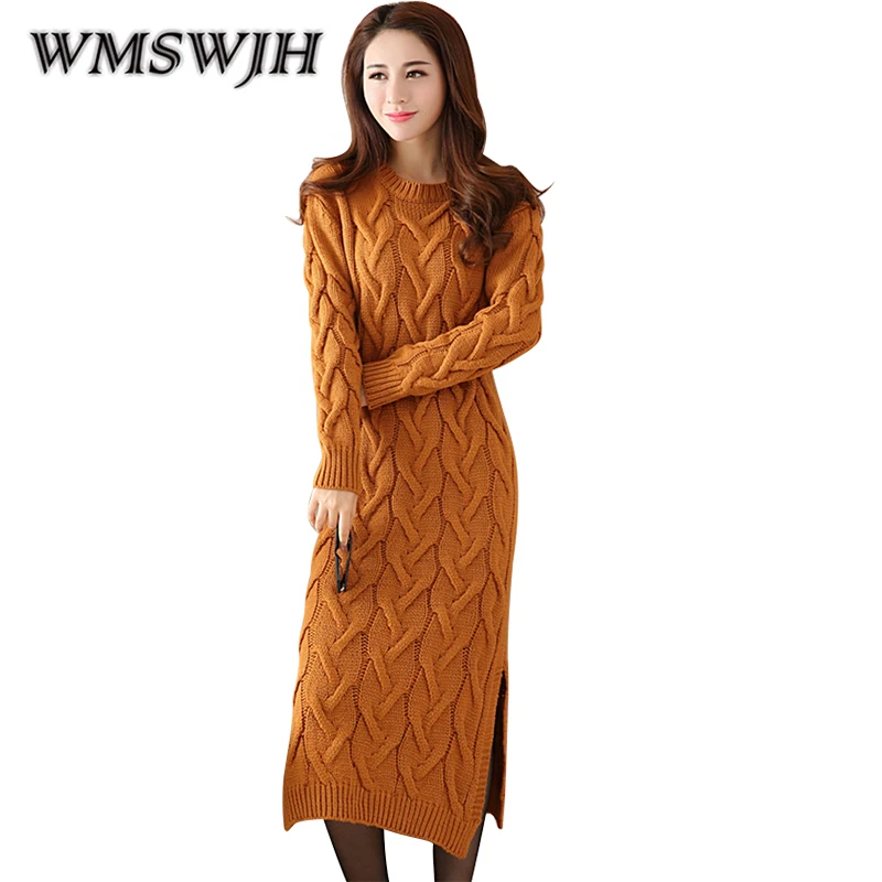 Платье свитер женское вязаное с круглым вырезом|sweater dress|casual dressdress fashion women |