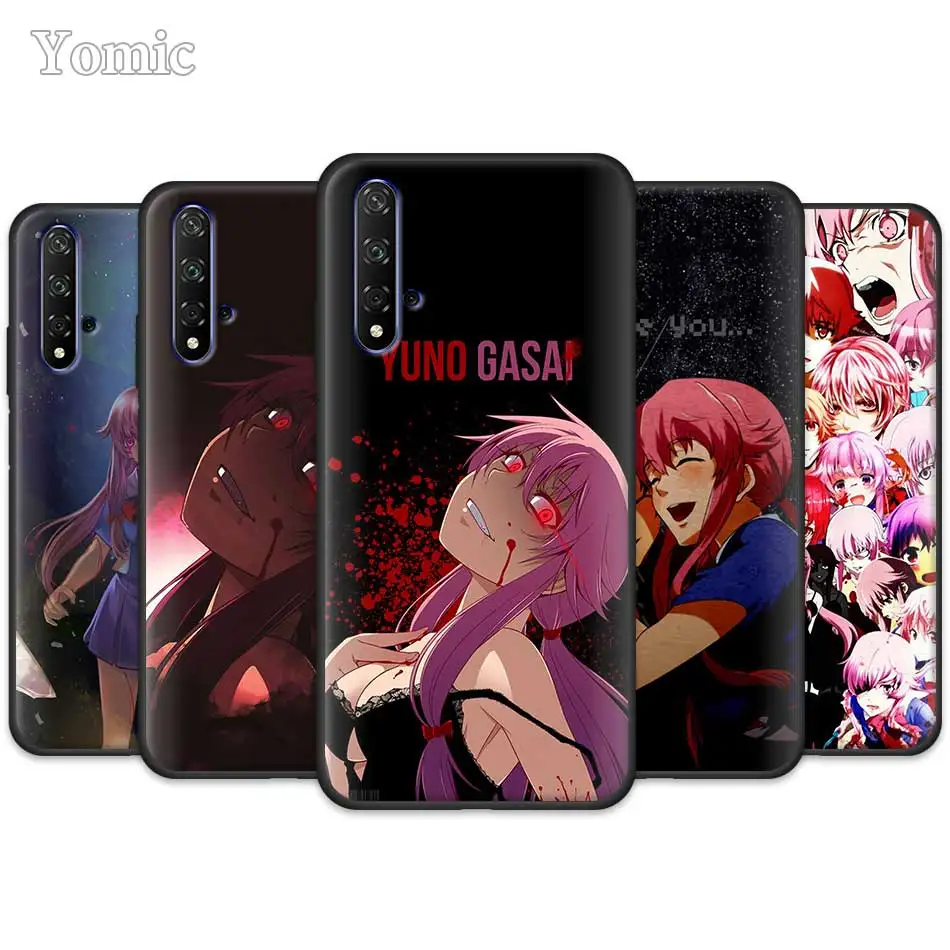 

Anime Future diary Mirai Nikki Black Silicone Case for Huawei Honor 20 Pro 9 10 20 Lite 7A 7C 7S 8A Pro 8X 8C 8S View 20 Coque