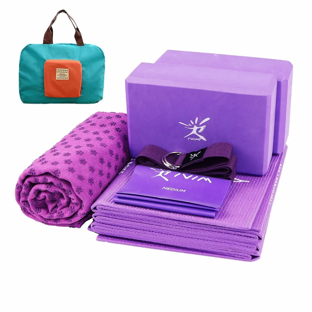 Yoga Block Kit Yoga Pilates Accessories 7pcs Yoga Set 