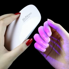 1 шт. 6 Вт УФ-лампа для ногтей, портативный Сушилка для ногтей, светодиодный светильник с таймером, идеальное решение для большого пальца, лак, гель, отверждения ногтей, инструменты для искусства