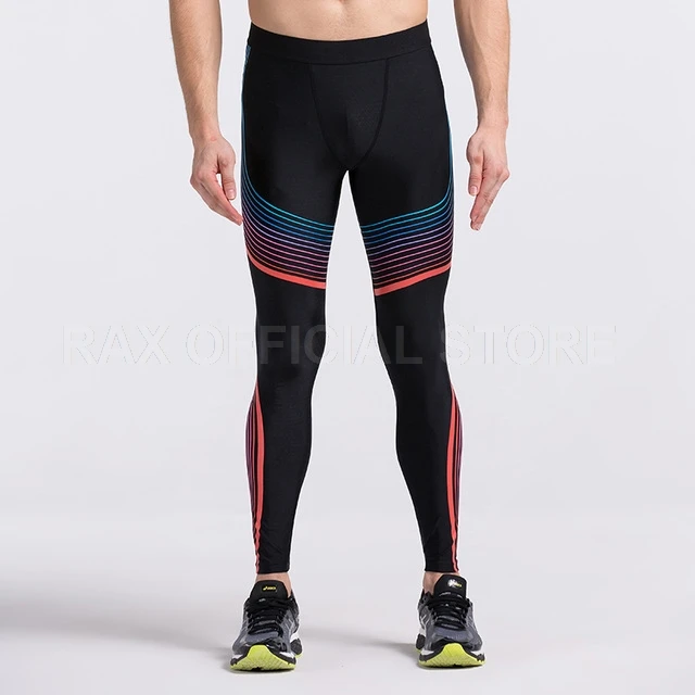 Мужские компрессионные брюки для бодибилдинга, бега, фитнеса, упражнений, обтягивающие леггинсы, компрессионные колготки, брюки, длинные брюки, одежда для спортзала - Цвет: Liuguanghong pants