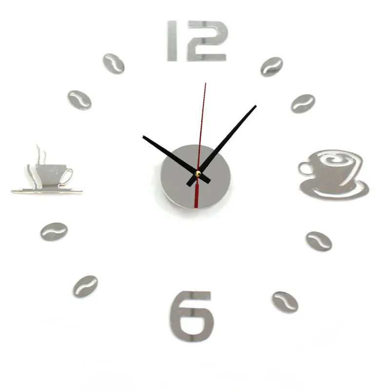Acrylic DIY Self Adhesive Interior Wall Creative Home Decoration Clock House