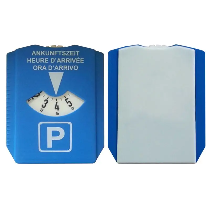 CarParkingDiscTimerClockArrivalTimeDisplayBluePlasticParkingTimeToolsPortableCar