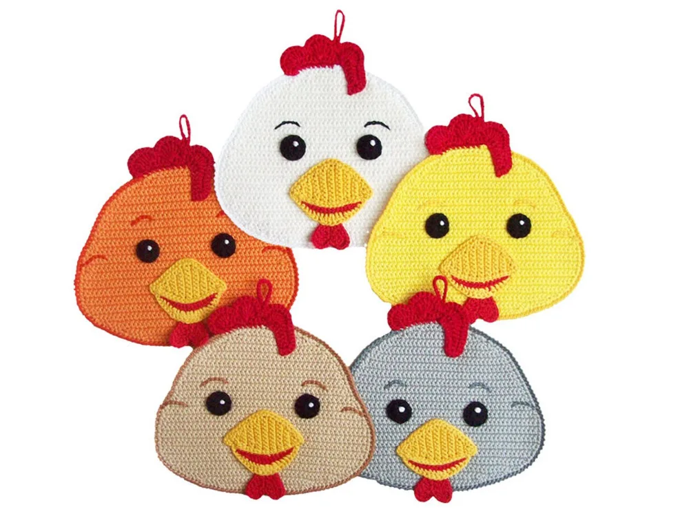 il_1588xN.1247925389_ou7r143 Crochet Pattern - Young rooster decor or potholder - Amigurumi PDF file by Zabelina Etsy