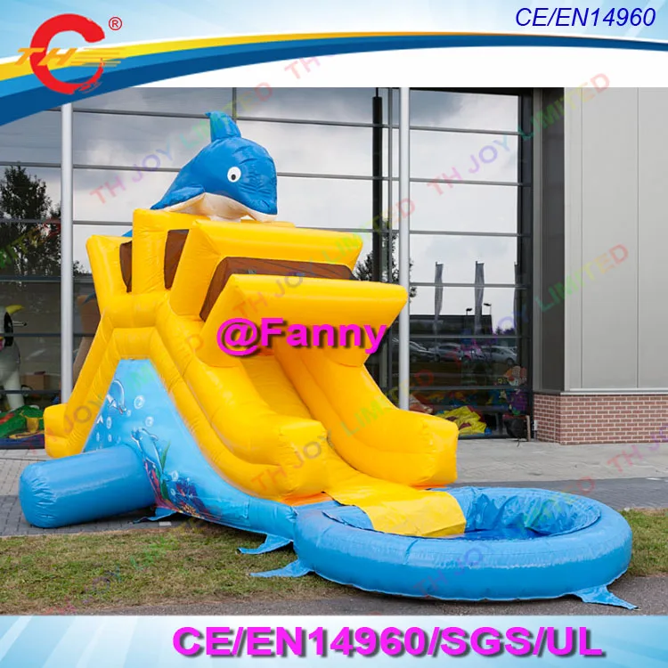 dolphin inflatable water slide