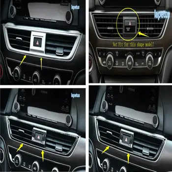

Lapetus Middle Air Condition AC Outlet Vent / Warning Lights Decoration Frame Cover Trim Fit For Honda Accord 10th 2018 - 2020