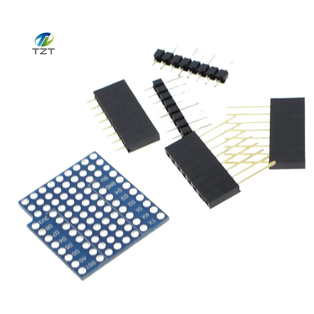 

ProtoBoard Shield for WeMos D1 mini double sided perf board Compatible