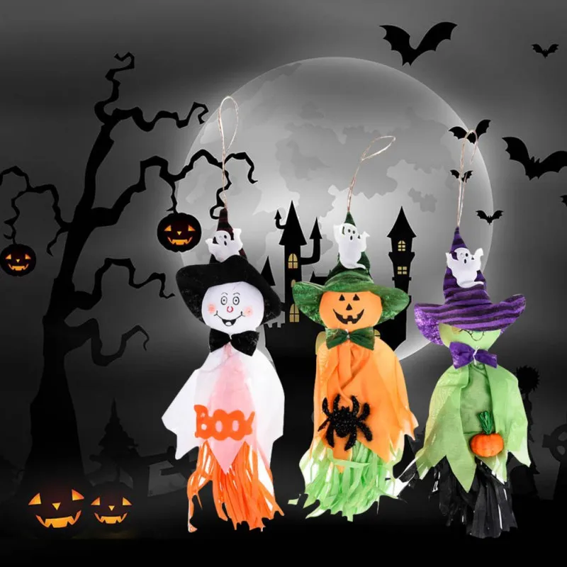 new halloween decoration ghost hanging ornaments bar horror small cloth pumpkin witches pendant props decoration trick - Small Halloween Decorations new halloween decoration ghost hanging ornaments bar horror small cloth pumpkin witches pendant props decoration trick - Small Halloween Decorations