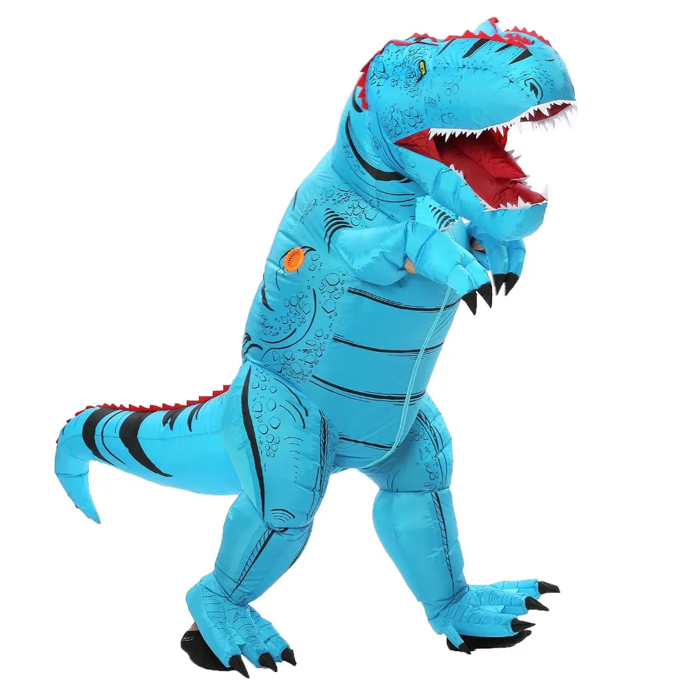 Надувной костюм динозавра T rex Trex для взрослых на Хэллоуин женщин и мужчин