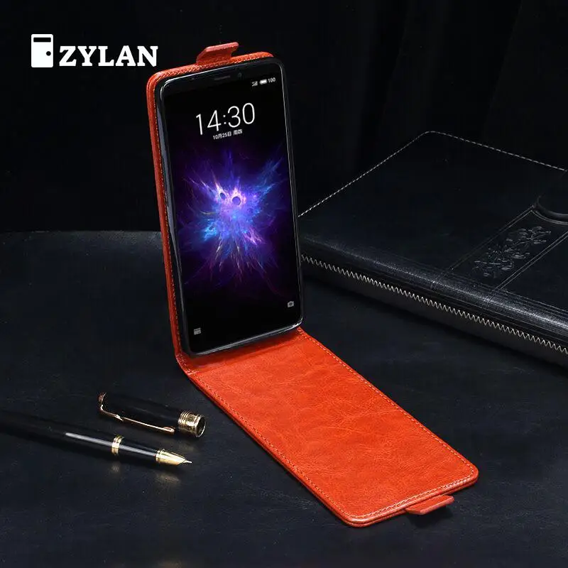 ZYLAN вверх и вниз кожаный флип-чехол на магните крышка телефона сумка для Meizu Note 8 Note8 X8 черный коричневый и подарок