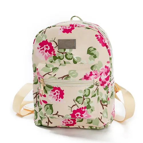 REPRCLA рюкзак с принтом школьные сумки для подростков из искусственной кожи женские рюкзаки для девочек Дорожная сумка высокого качества N509 - Цвет: beige
