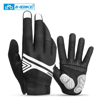 

INBIKE Touch Screen GEL Bike Gloves Cycling Gloves Sport Shockproof MTB Road Full Finger Reflective Bicycle Glove For Men Woman