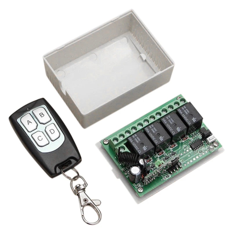 12V 200m 433MHZ Wireless Gate Door Remote Control Switch with Receiver Transmitter Opener