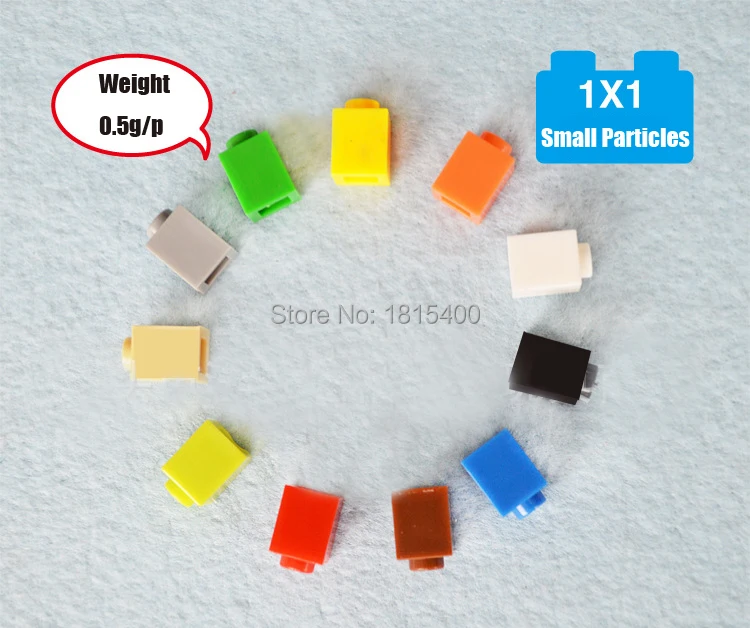 

100pcs/lot Assembling Toys Plastic Building Blocks 1*1 Small Particles Educational Learning Kids DIY Toy Compitable With Lego