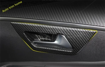 

Lapetus Inner Door Pull Handle Bowl Frame Cover Trim 4 Pcs Fit For Peugeot 5008 / GT 2017 - 2020 ABS Matte / Carbon Fiber Look