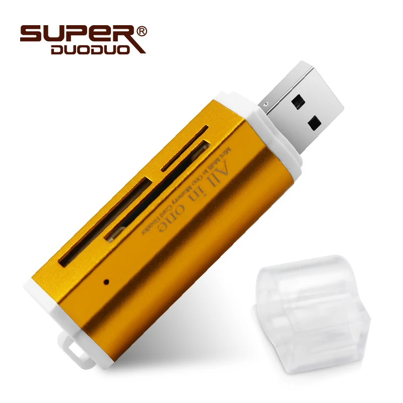 4 в 1 Micro USB 2,0 считыватель карт памяти usb адаптер для Micro SD карты TF M2 MMC MS PRO DUO кардридер