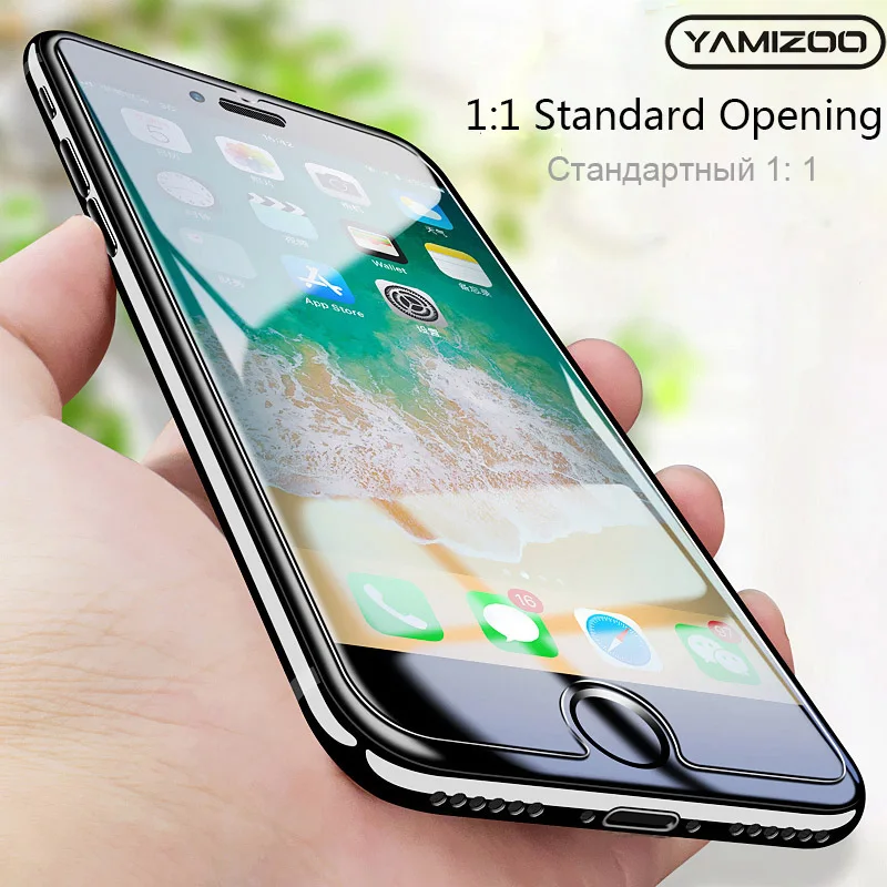 Koop YAMIZOO Glas Gehard Voor iPhone 6 6 s Plus 5 s se 5 X Telefoon glas Screen Protector Voor iPhone 7 8 Plus 6 6 s X 9 H Beschermende Film