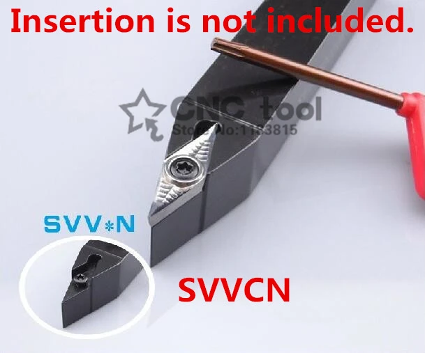 

1PCS SVVCN1010H11 SVVCN1212H11 SVVCN1616H11 SVVCN1616H16 SVVCN2020K11 SVVCN2020K16 SVVCN2525M11 SVVCN2525M16 CNC Turning Tools
