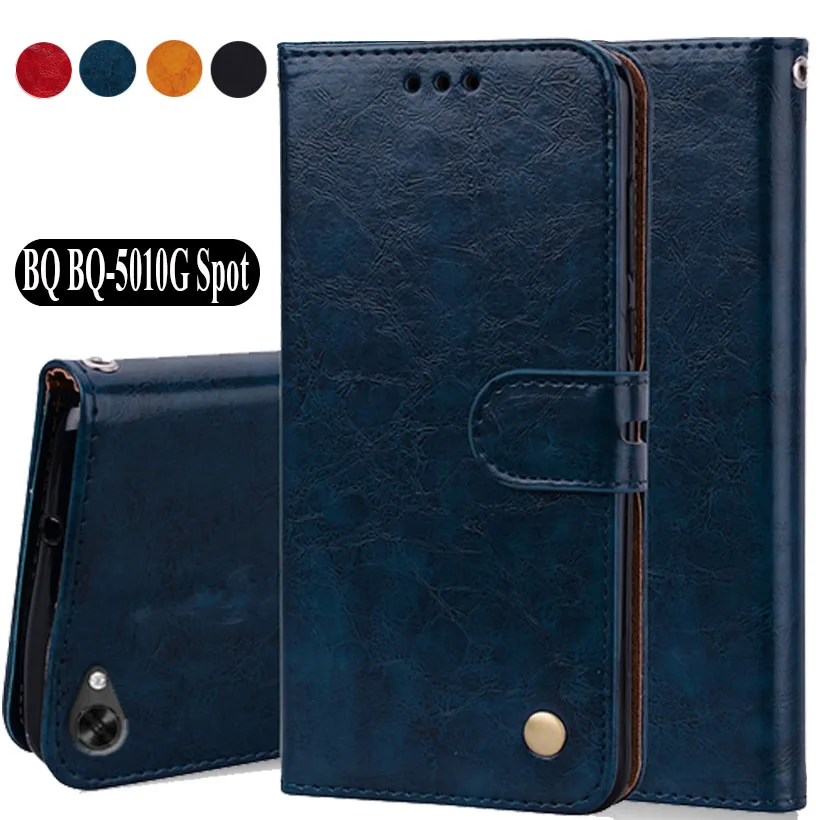 

Luxury PU Leather Slip-resistant Flip Wallet Case For BQ BQ-5010G Spot Book Case 5.0" Cover Case Bag W01