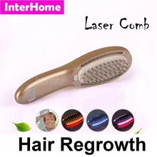 Rechargeable Laser Hair Growth Product Infrared Electric Massage Hair Loss Comb with Removable Hairs Regrowth Oil Tank LED Light