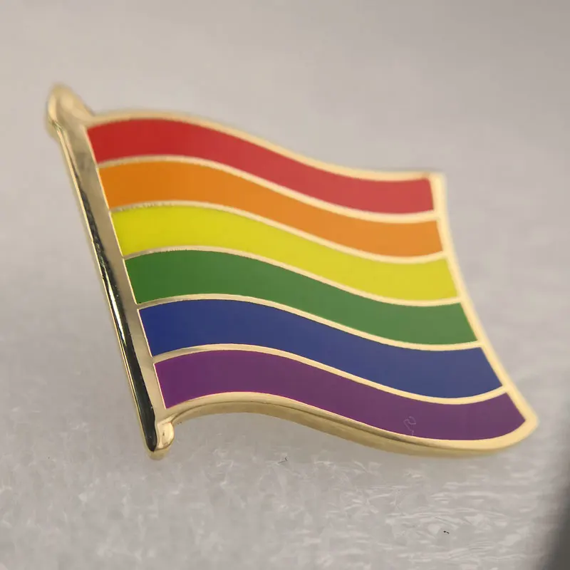 Pride Rainbow Brooch Transgender Gay Intersex Asexual Bisexual Lapel Pins