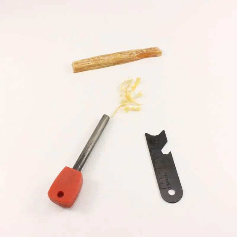

Outdoors Survival Camping Accessories With Iron Box For Firing Lighting Windproof Wetproof Mini Combustion Aid Pine Oil Firewood