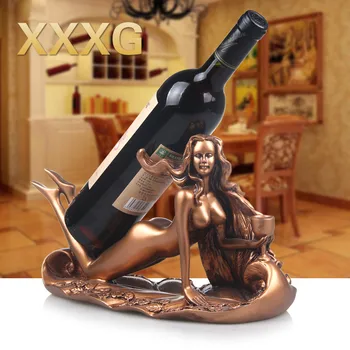 

XXXG / / ideas of Europe type restoring ancient ways is the swan wine rack sitting room wine bottle shelf resin furnishing
