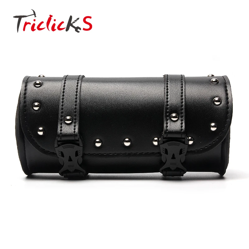 Trilicks черный мотоциклетный руль Сисси Бар седельная сумка рулон баррель для